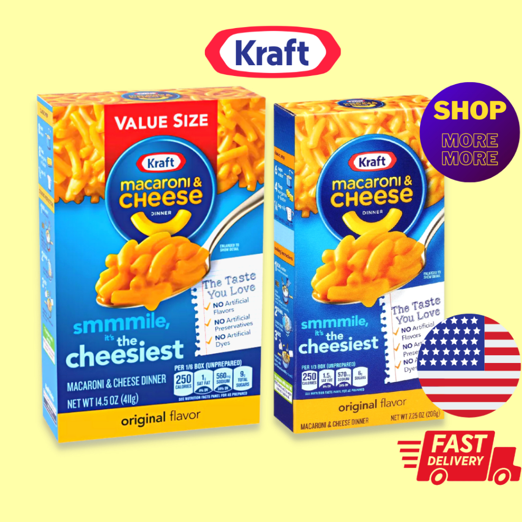 [NEW STOCK💯] KRAFT Macrroni Cheese Dinner Original Flavor Mac Cheese ...