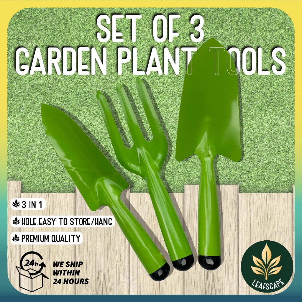 Garden Plant Tools 3In1 Set Alat Tanaman Gardening Tool Spade Shovel ...