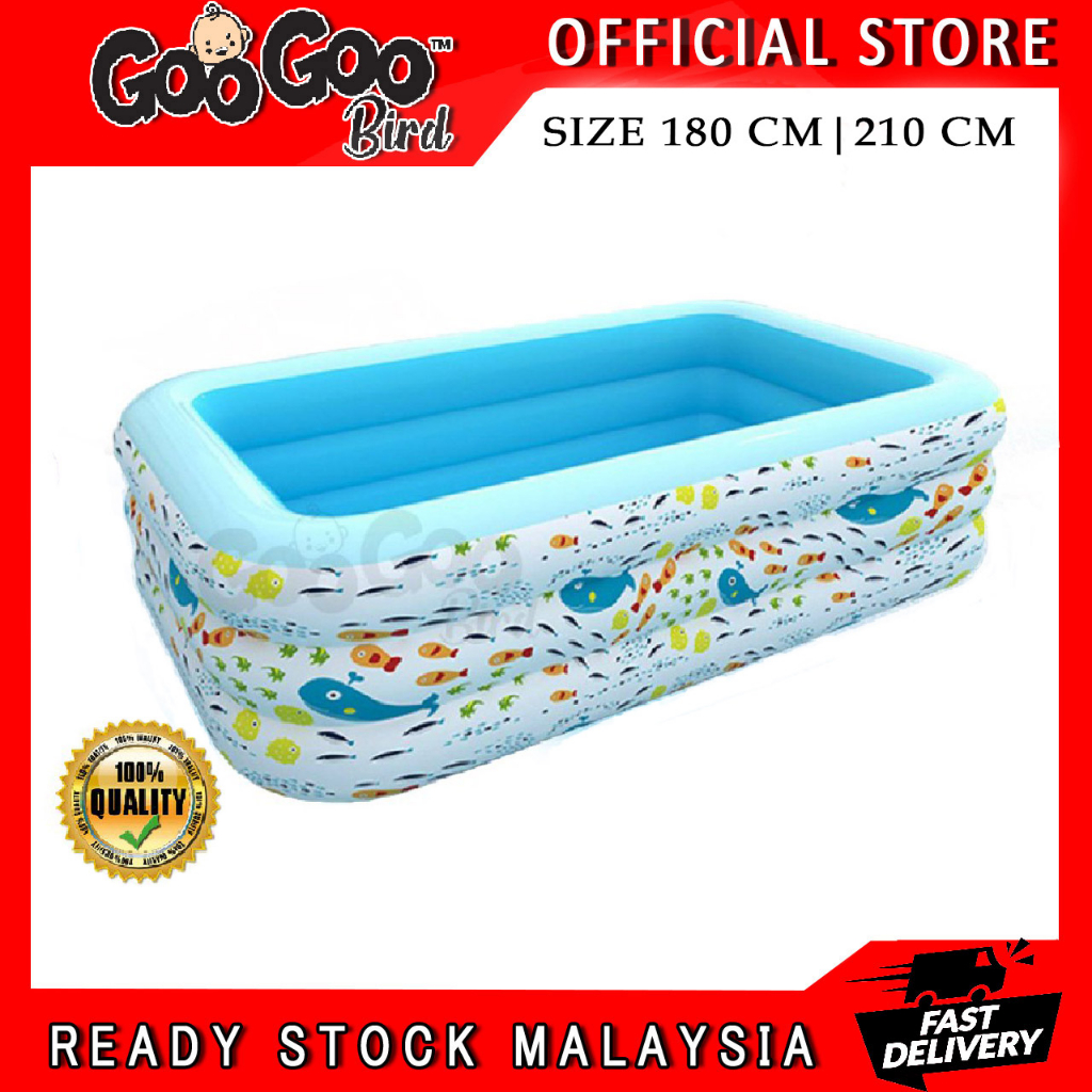 [NEW ITEM] GooGoo Bird 180/210cm Inflatable Kids Swimming Pool Whale ...