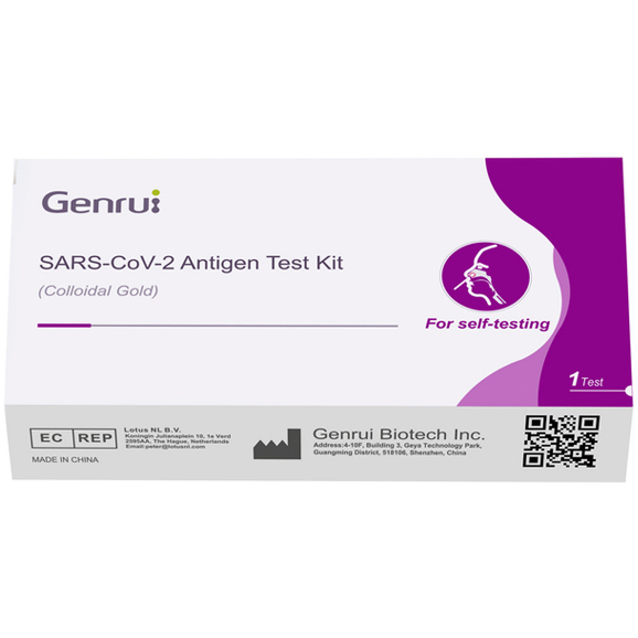 Genrui SarsCov2 Antigen Test Saliva Swab Self Testing (500 Pcs