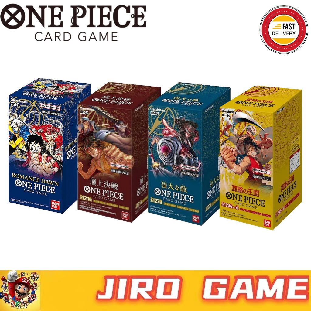 One Piece TCG Booster Box (24 Pack) OP01 / OP02 / OP03 / OP04 Japan