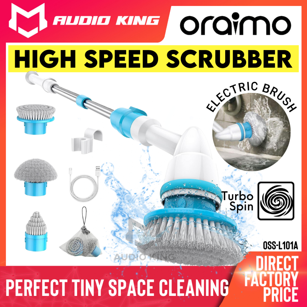 Electric toilet store scrubber