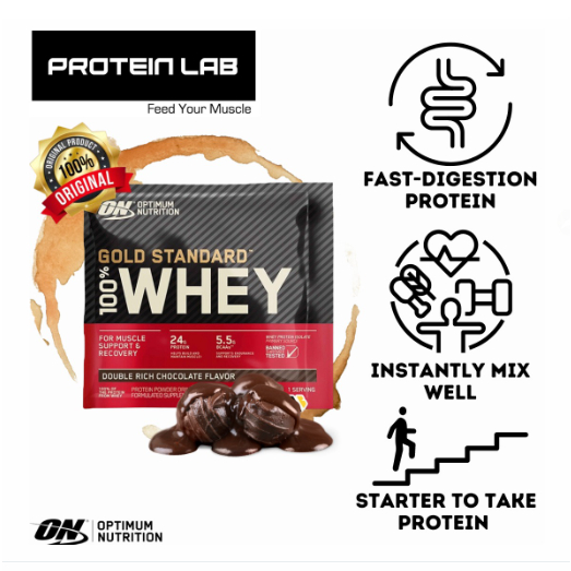 Optimum Nutrition Gold Standard Whey Protein Sachet 1 Sachet Shopee Malaysia 7156