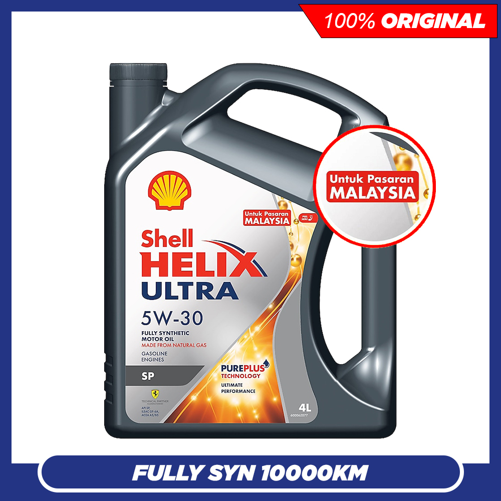 (Untuk Pasaran Malaysia) Shell Helix Ultra 5W30 SP Fully Synthetic ...