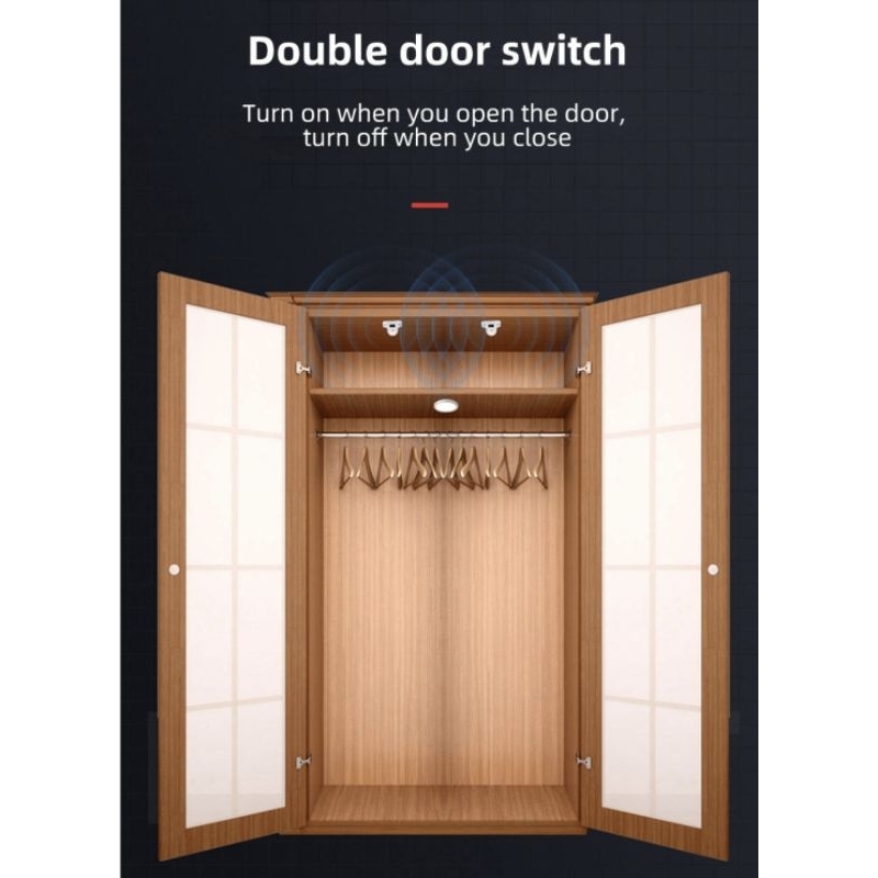 kitchen wardrobe shoe display light switch door