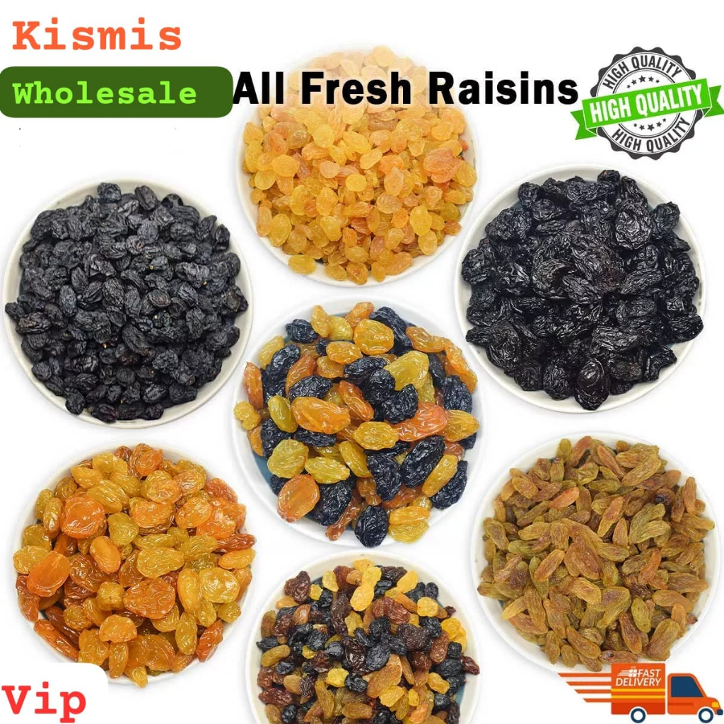 Fresh Raisins Mix Raisin / Kismis / Black Jumbo / Golden Jumbo / Long ...