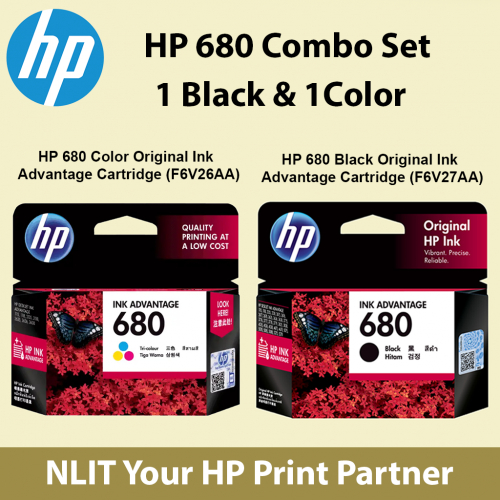 HP 680 COMBO PACK INK CARTRIDGES
