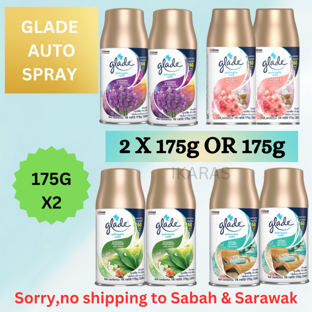 GLADE AUTOMATIC REFILL VALUE PACK 2X175G / 175G (SAKURA 252ML) Shopee