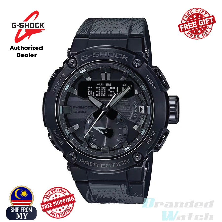 OFFICIAL CASIO WARRANTY Casio G Shock GST B200TJ 1A Men s G Steel Black Resin Strap Watch Shopee Malaysia