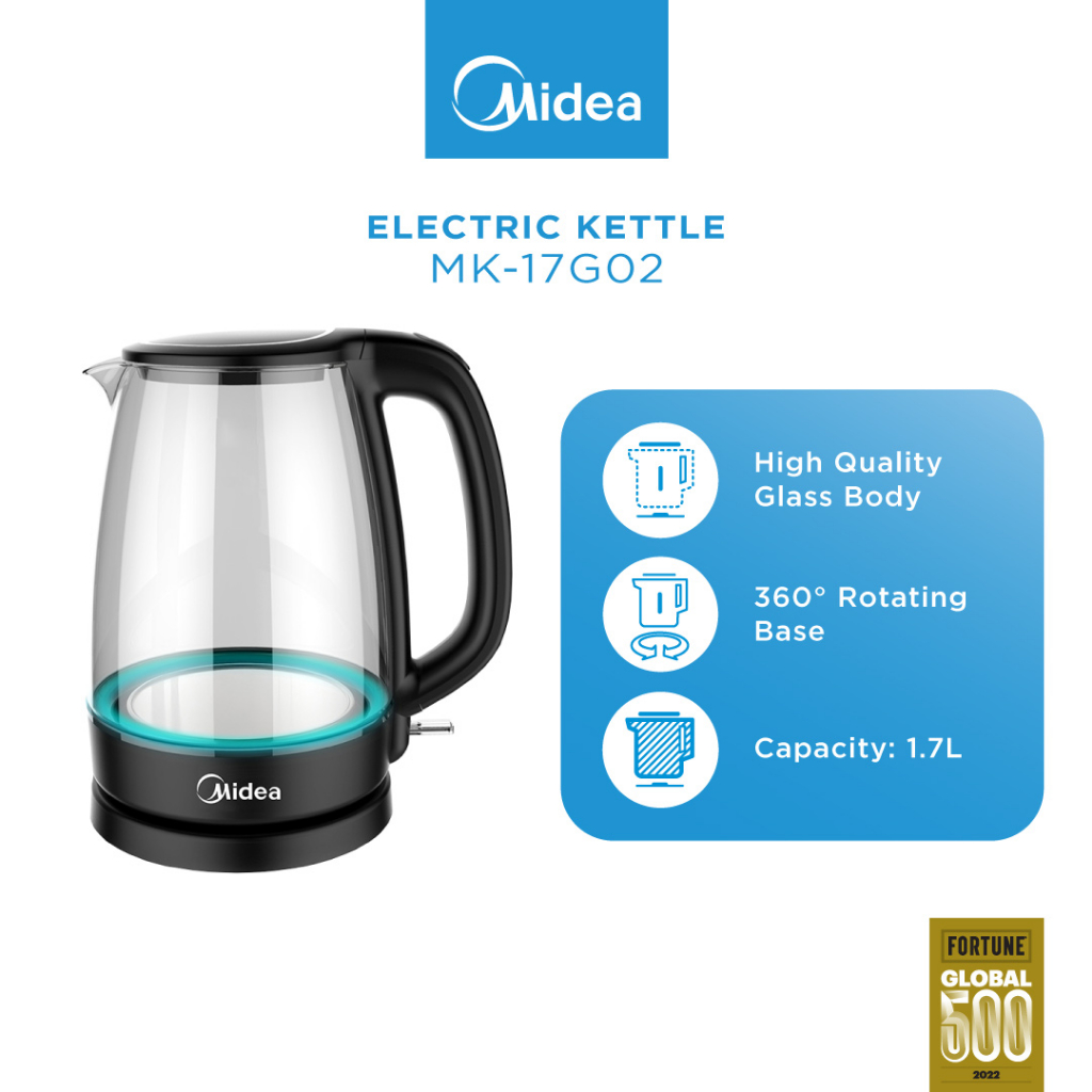 Midea MK17G02 1.7L Electric Jug Kettle Shopee Malaysia