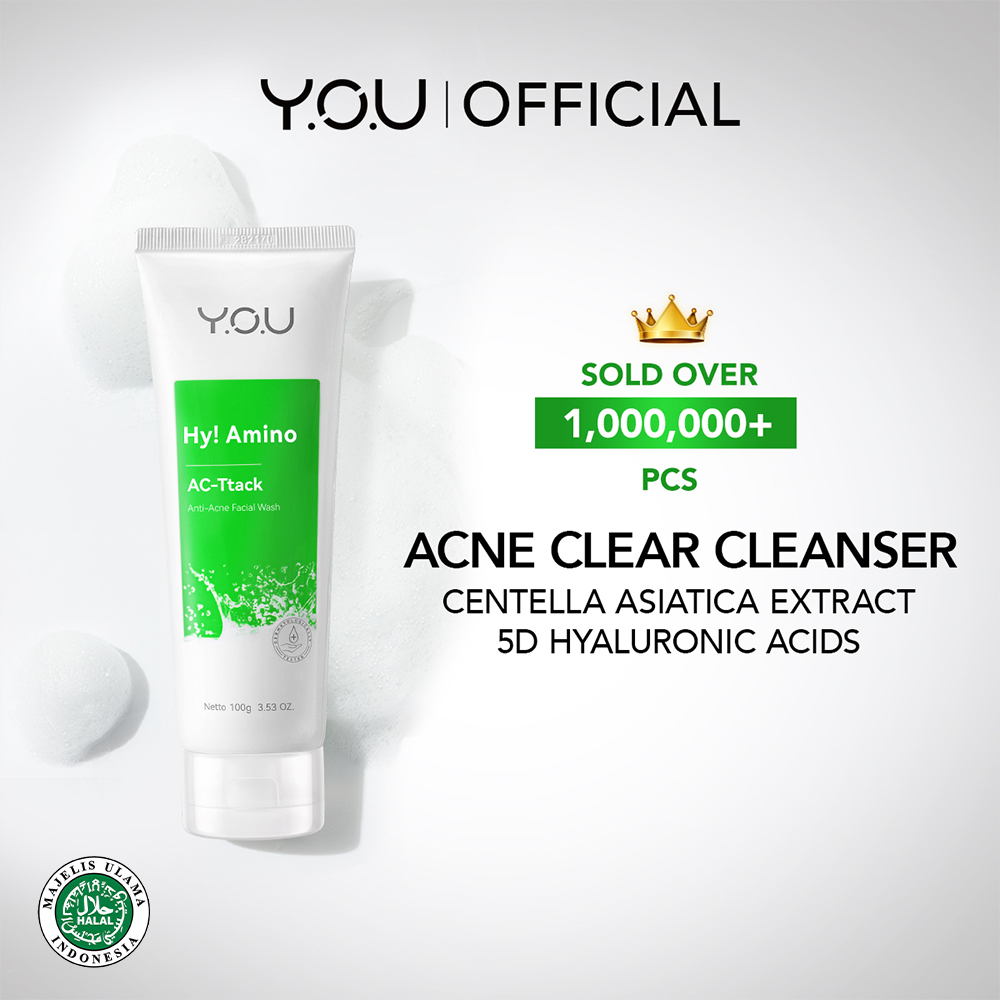YOU Hy! Amino Facial Wash Anti Acne/Hydrating/Brightening/Oil Control/Anti Bacterial Creamy