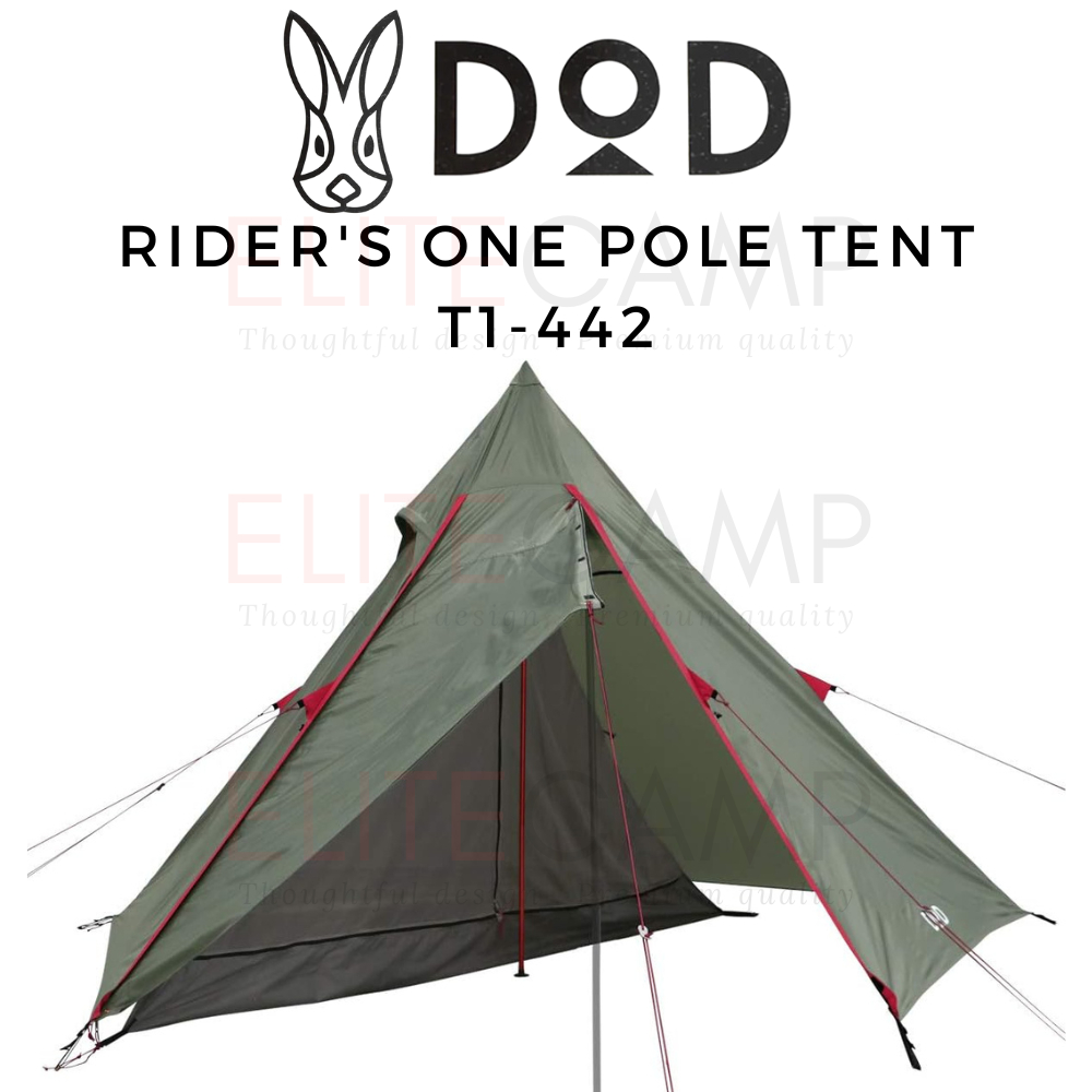 sora　DOD RIDER'S ONE POLE TENT DOD Rider's One Pole Tent T1-442 Camping Hiking Khemah Jepun