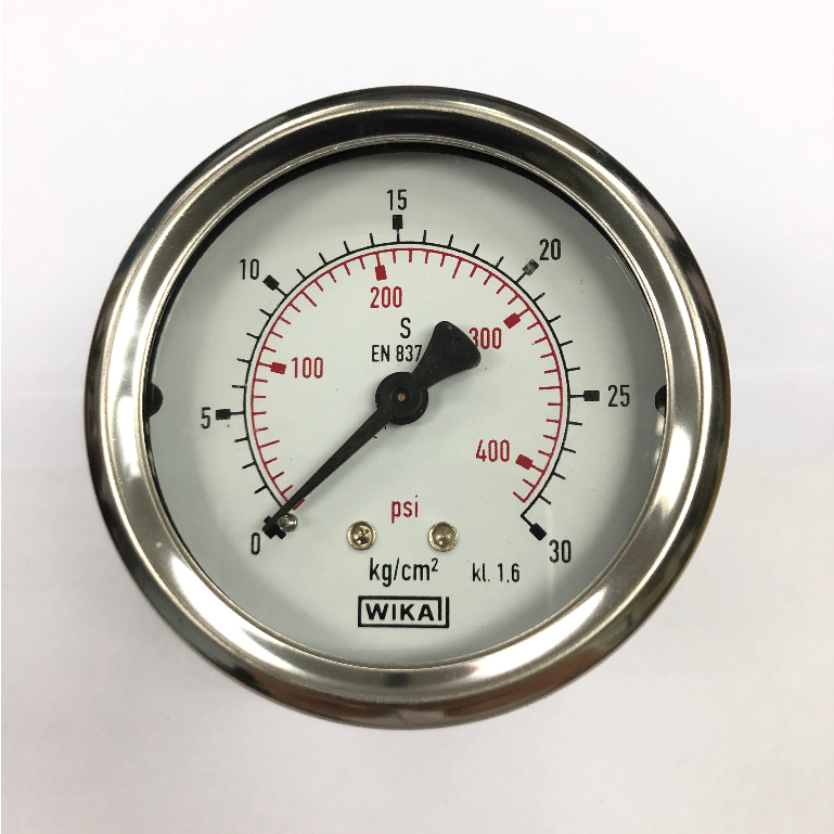 WIKA Pressure Gauge Pressure reading kg/cm2 psi Back Entry 1/4" NPT