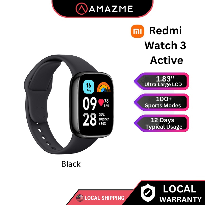 Xiaomi Redmi Watch 3 Active 1.83" Ultra Large LCD 100+ Sports Modes