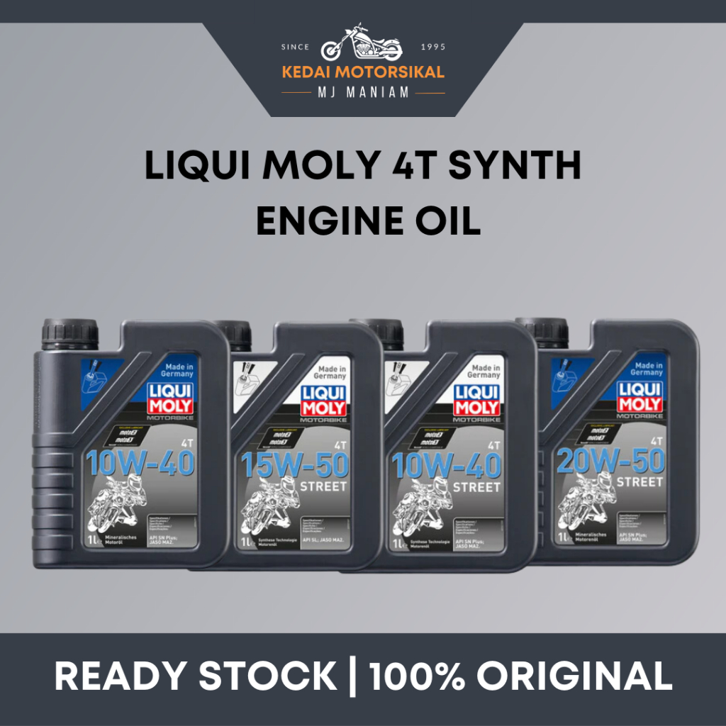 LIQUI MOLY 4T STREET 10W-40/ 15W-50/ 20W-50 | SAE 10W-40 SEMI SYNTHETIC ...