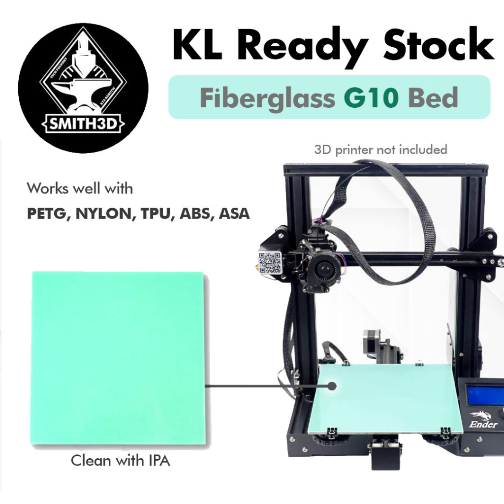 Fiberglass G10 Sheet Garolite Nylon PETG ABS 3D Printer Build Surface