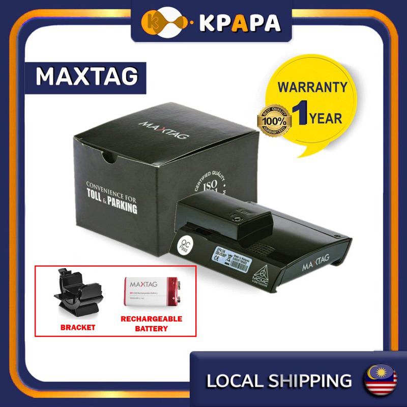 Original Max tag Smart Max Tag Maxtag Touch n Go TNG Toll (1 year