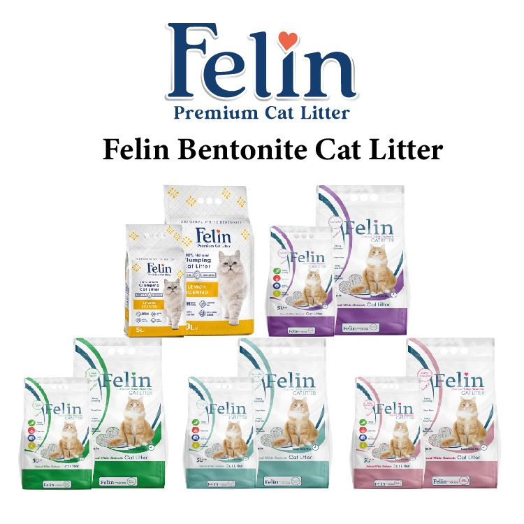 Felin Bentonite White Clumping Cat Litter 10L Shopee Malaysia