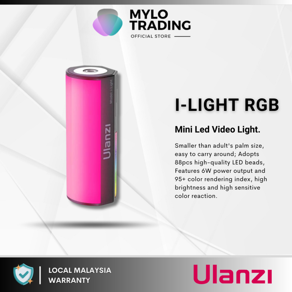 Ulanzi i-Light Handheld Light Stick RGB Led Video Light 2500-9000K