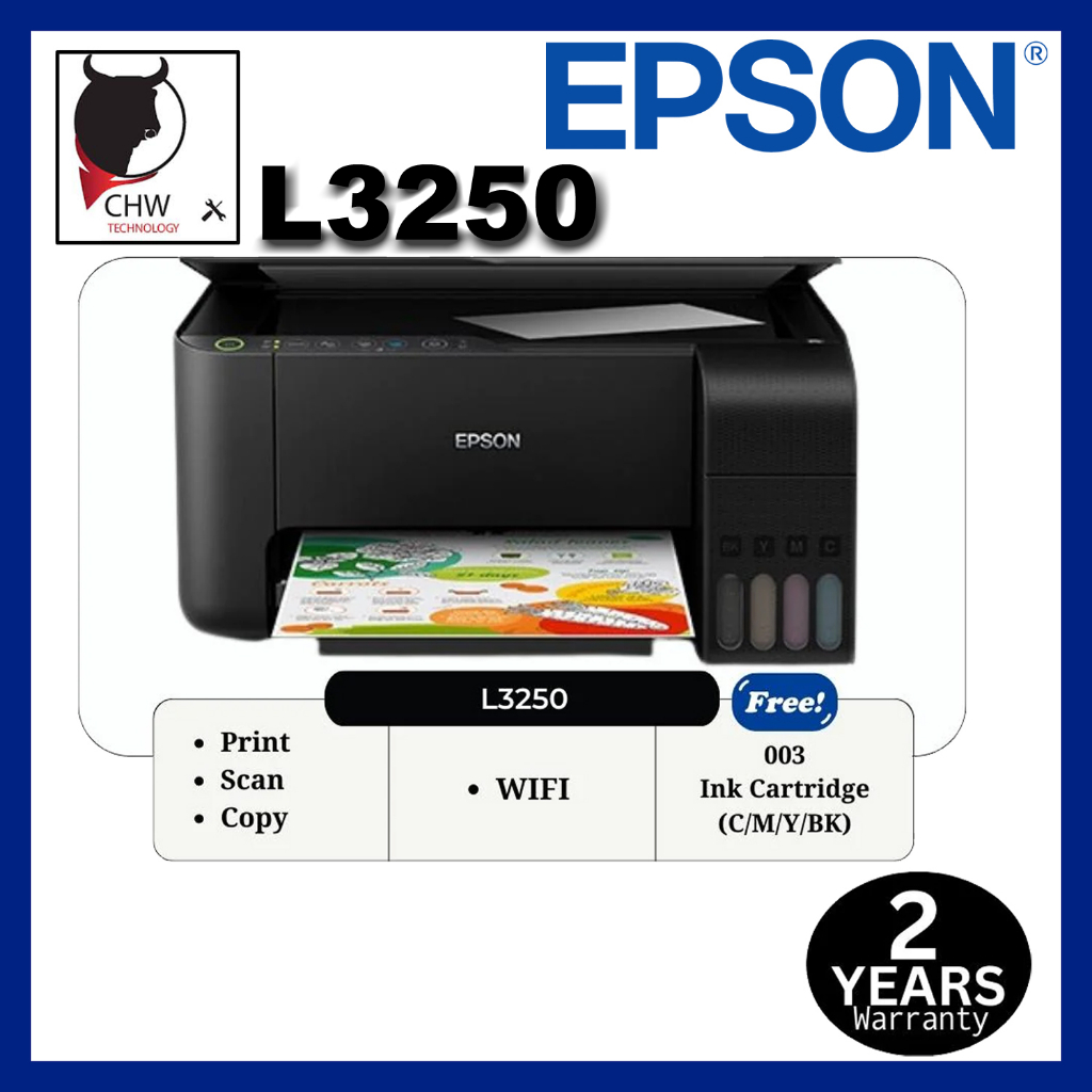 EPSON L3250 INKJET PRINTER ALL IN ONE WITH WIFI | Shopee Malaysia