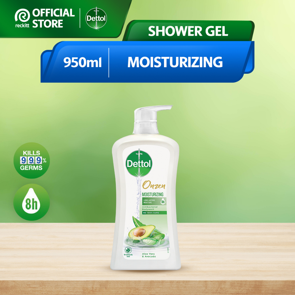 Dettol Antibacterial Shower Gel Body Wash Onzen Moisturizing 950g