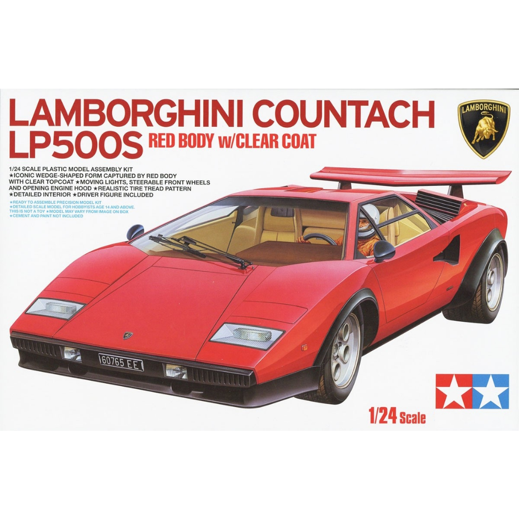 Car Model 1/24 Tamiya Lamborghini Countach LP500S Pre-glazed Special ...
