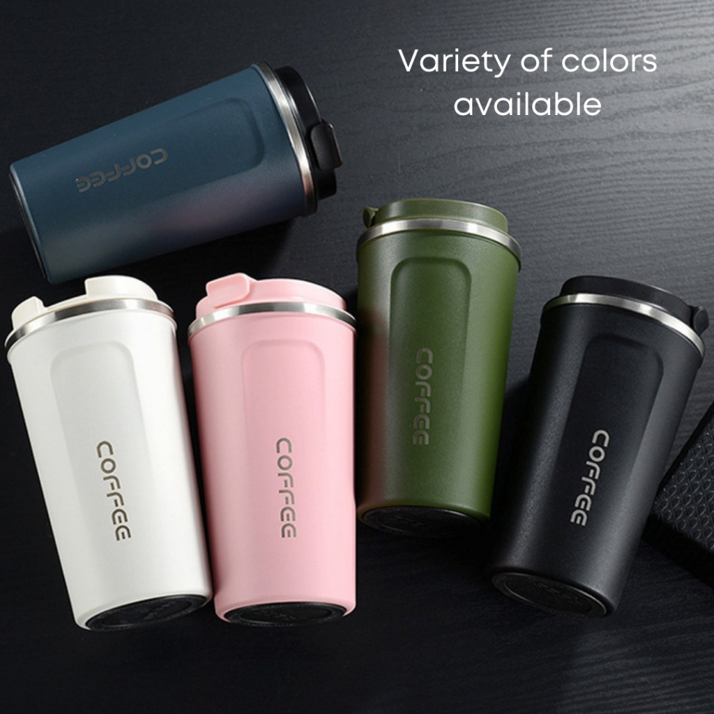 Stainless Steel Coffee Cup 380/510ML Thermos Mug Leak-Proof Thermos Travel  Thermal Vacuum Flask Insulated Cup Water Bottle