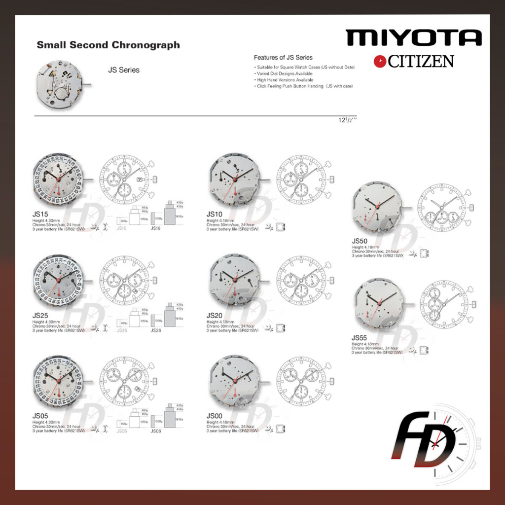 Miyota discount chrono js55