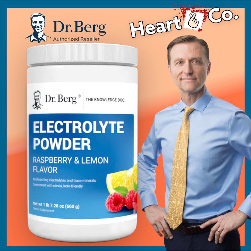 Dr. Berg's Rasberry Original Keto Electrolytes Powder - Zero Artificial ...