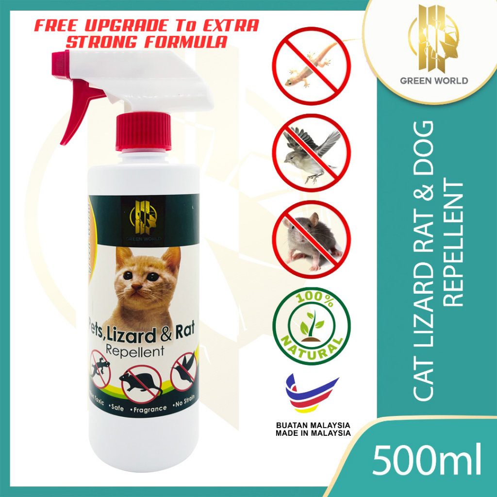 Green World Lizard Rat Dog Cat Repellent Spray Penghalau kucing