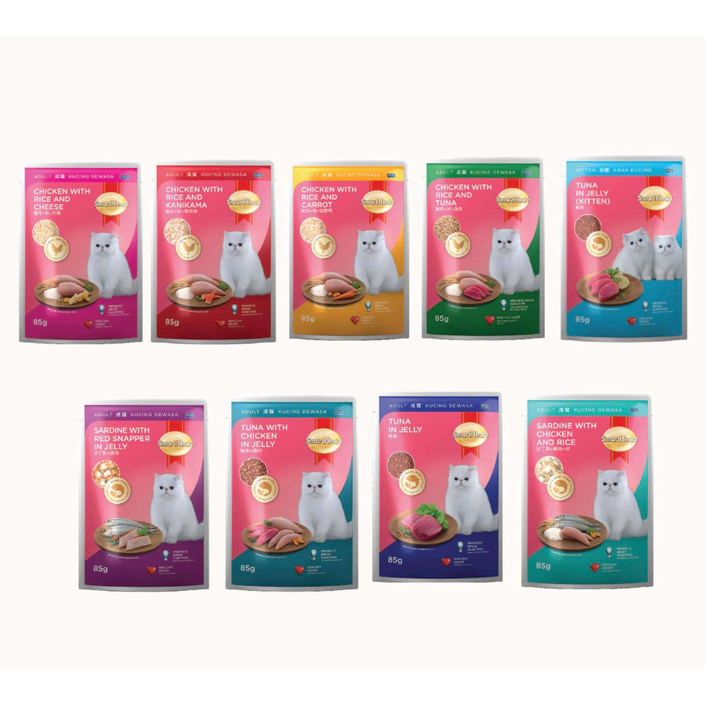 Smartheart Cat Wet Food Pouch 85g 