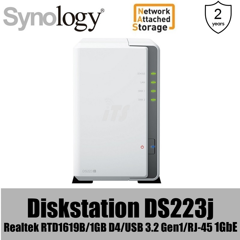 Synology DiskStation 2-Bay NAS Home Cloud Storage (DS220j / DS223j ...