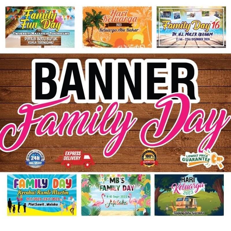 BANNER FAMILY DAY PELBAGAI DESIGN | Shopee Malaysia