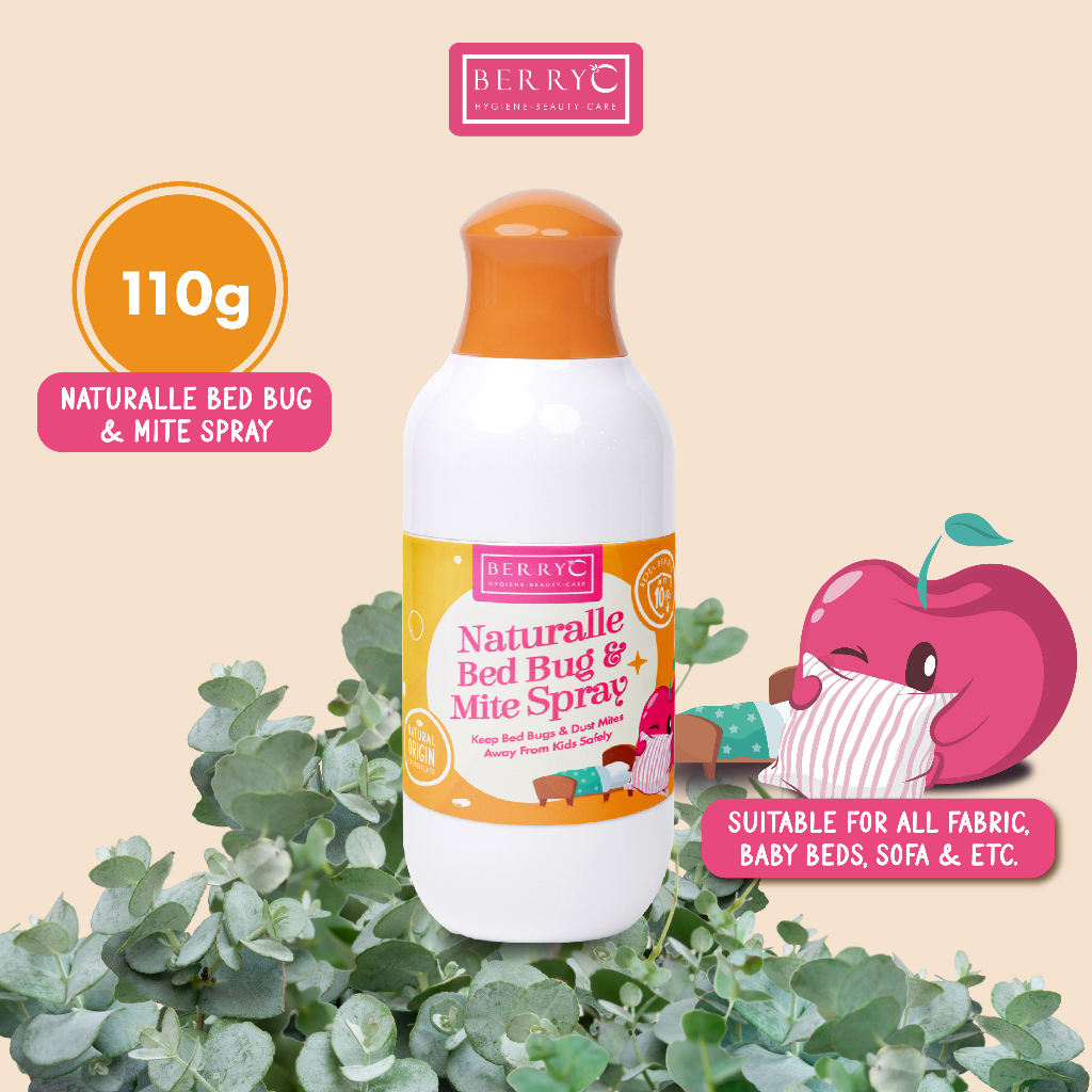 BERRYC Naturalle Bed Bug & Mite Spray Keep Bed Bugs & Dust Mites Away