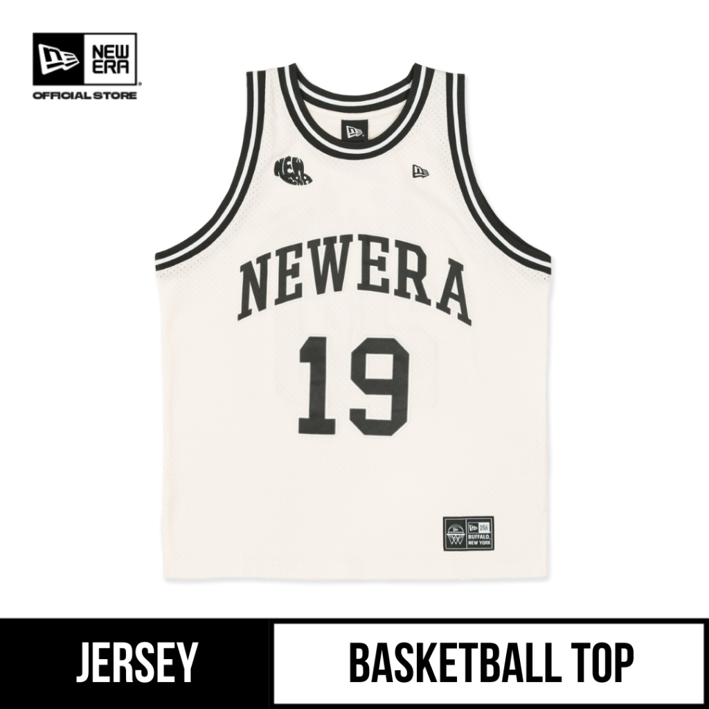 New Era Basketball Top Ivory Jersey Shopee Malaysia