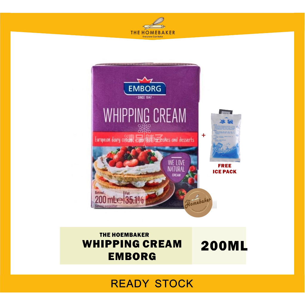 Whipping Cream 200Ml homebaker halal Shopee Malaysia