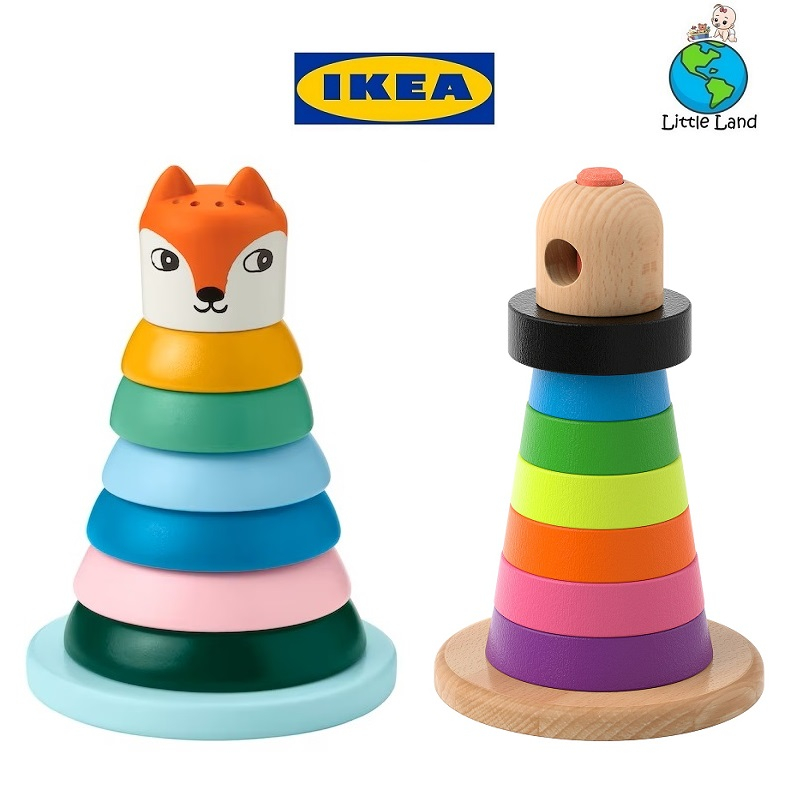IKEA Children Montessori Stacking Rings / Wooden Stacking Ring