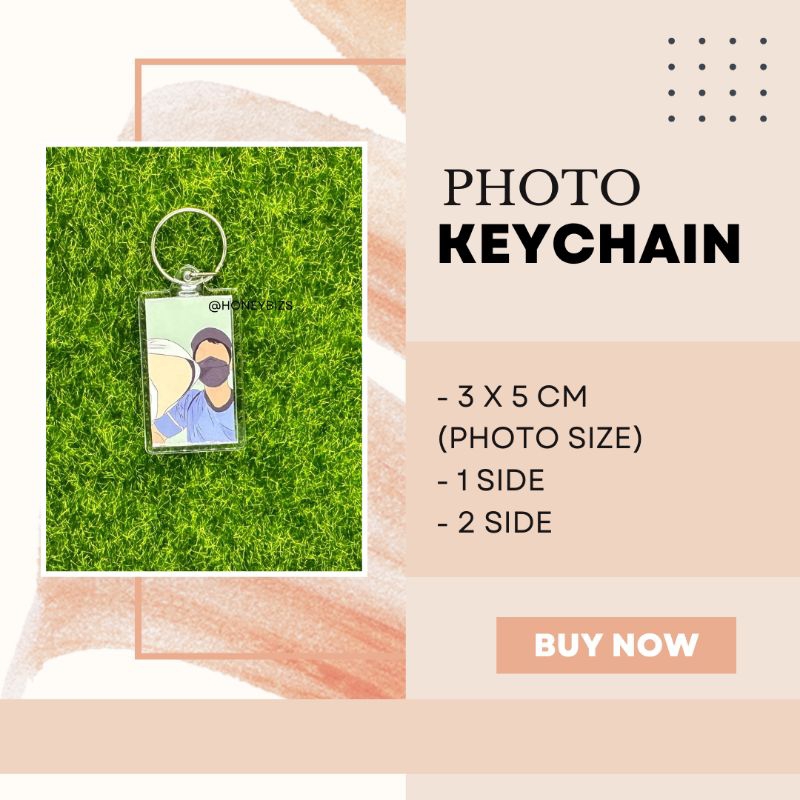 KEYCHAIN PHOTO CUSTOM ONE SIDE / DOUBLE SIDE | Shopee Malaysia