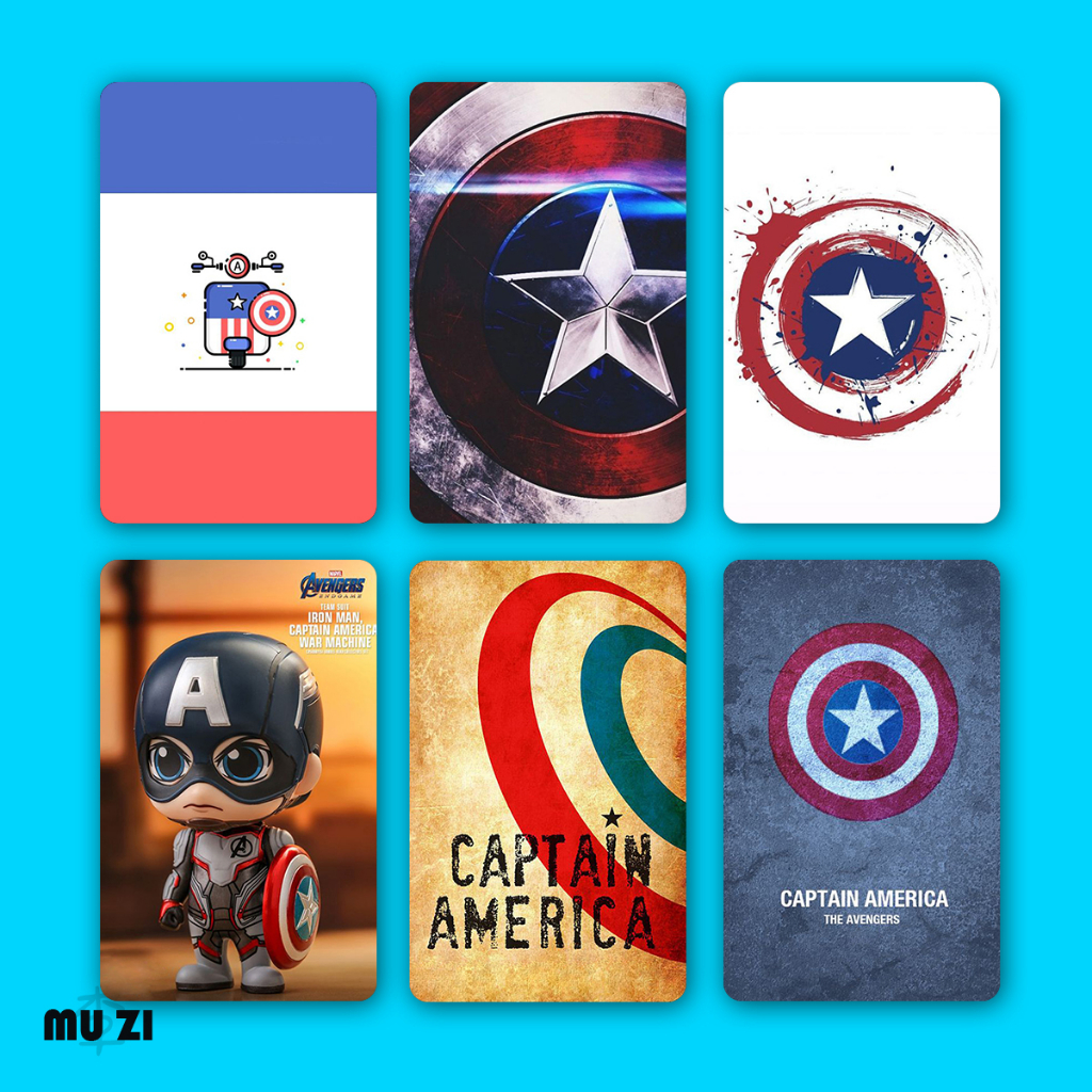 Captain America TnG Card STICKER NFC STICKER Waterproof Thick Hard ...