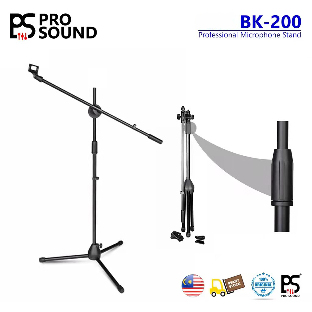 (READY STOCK) PS Flexible Metal Steel Tripod Microphone Holder Stand