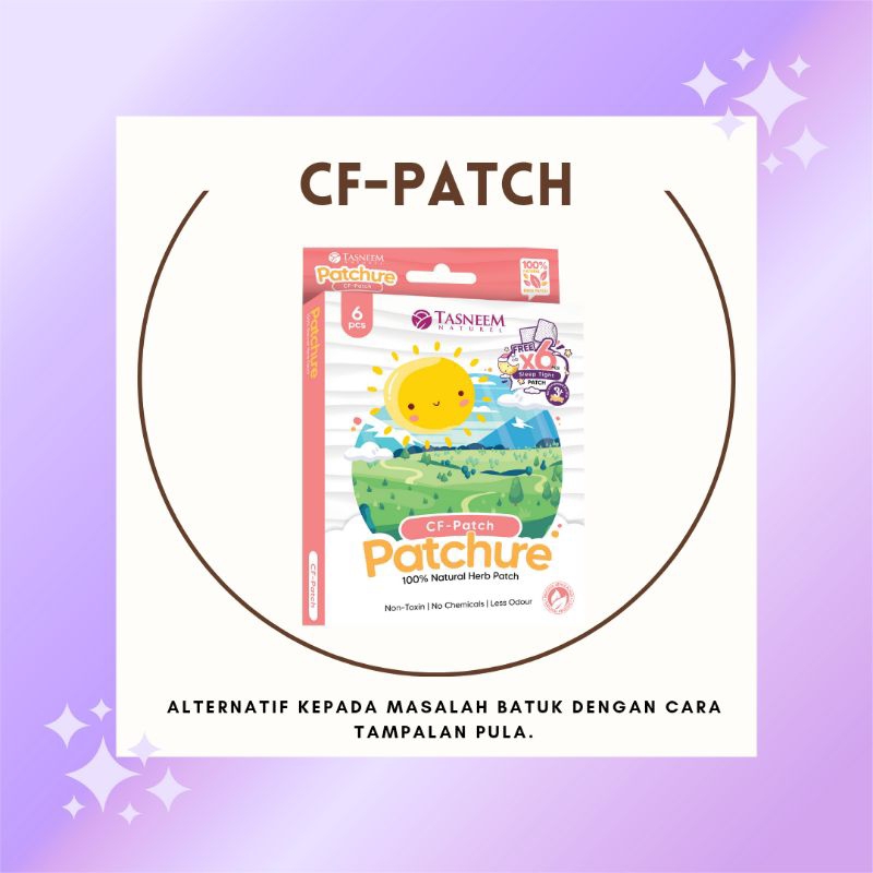 Tasneem Naturel CF Patch (Batuk, Demam, Selsema, Kahak) | Shopee Malaysia