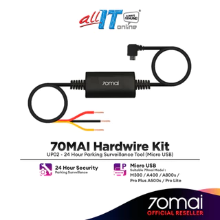 70mai Hardwire Kit UP02 For 24 Hours Parking Surveillance Compatible with Most 70mai Dash Cam
