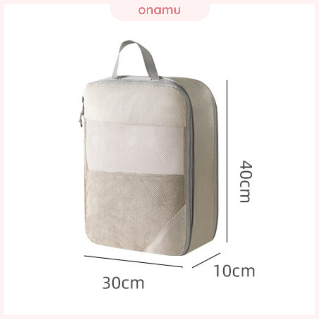Compressible Packing Cube Beige for Travel and Storage Shopee Malaysia