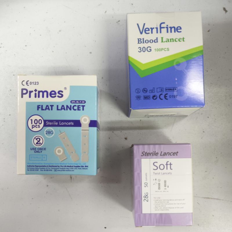 VERIFINE BLOOD LANCET 30G 100S EXP02/2025 blood lancet round , round
