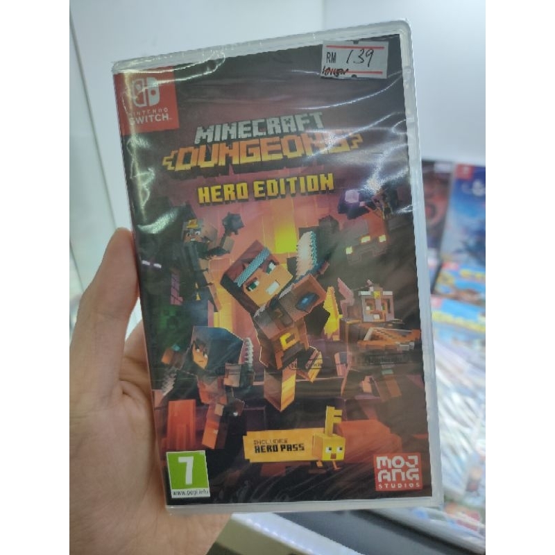 Nintendo Switch Game card Minecraft Dungeons Shopee Malaysia