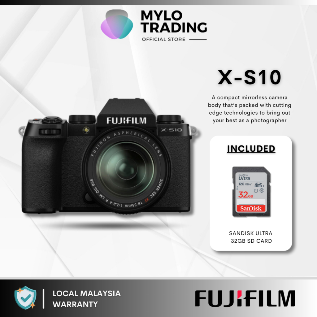 Fujifilm XS10 XS10 Body & XF1855 F2.8 & XF1680mm F4 & 1545mm KIT