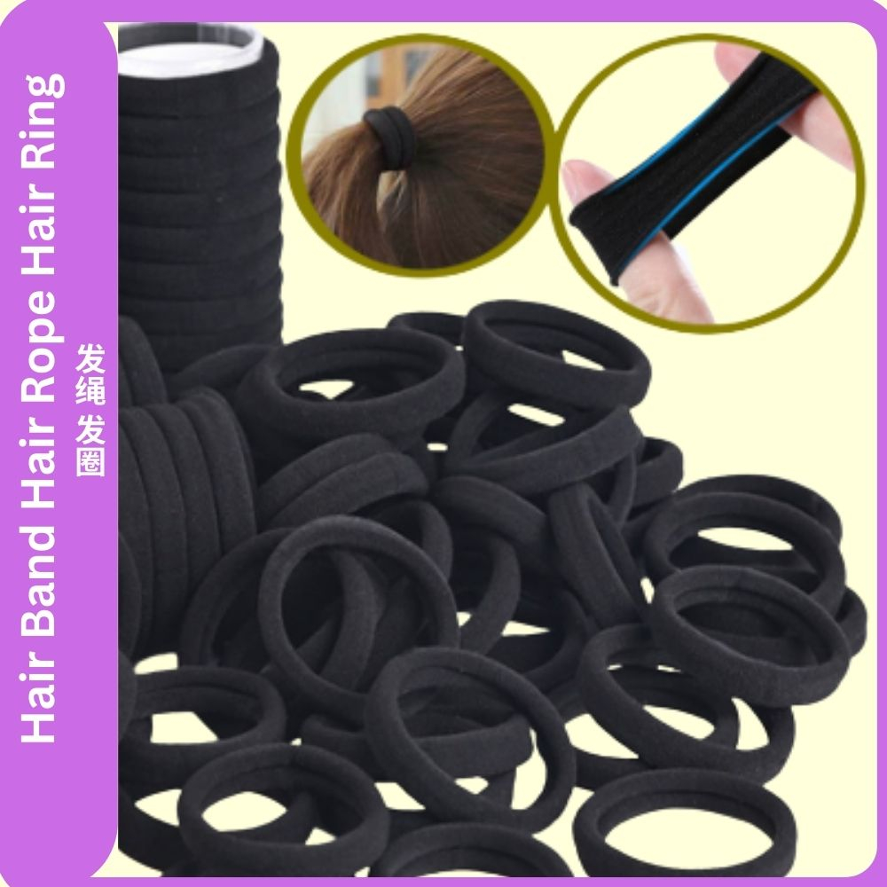 Elastic Hair Rubber Band Ponytail Holders Ponytail Rubber Band Getah ...