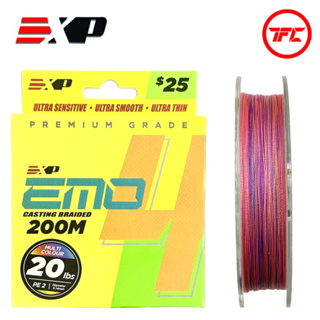 EXP Emo 4X 200M Casting Braided Fishing Line Braid PE X4
