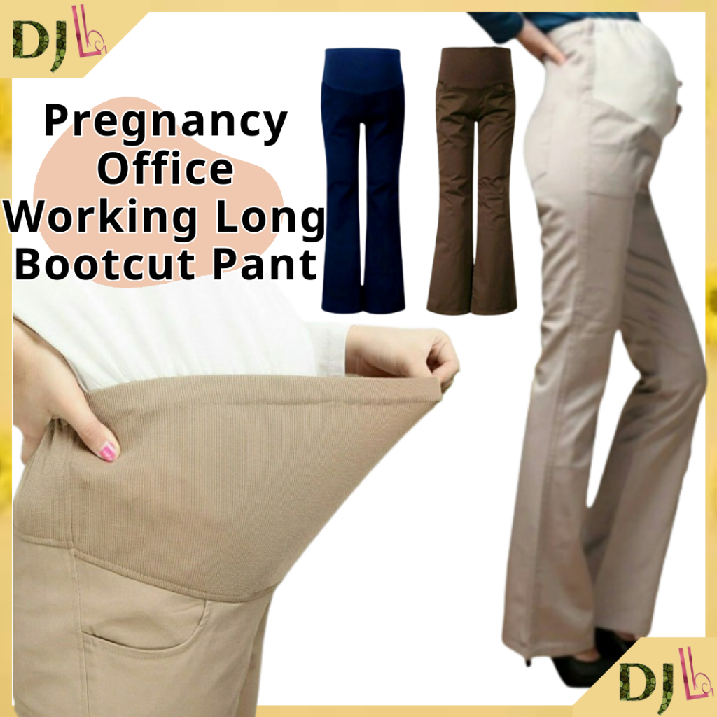 Plus Size Maternity Pants Pregnancy Office Working Long Bootcut Pant