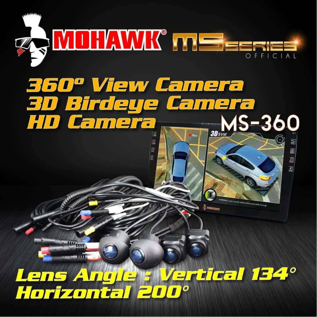 360 Camera System Android Player 8+128GB Mohawk Perodua Proton Toyota ...